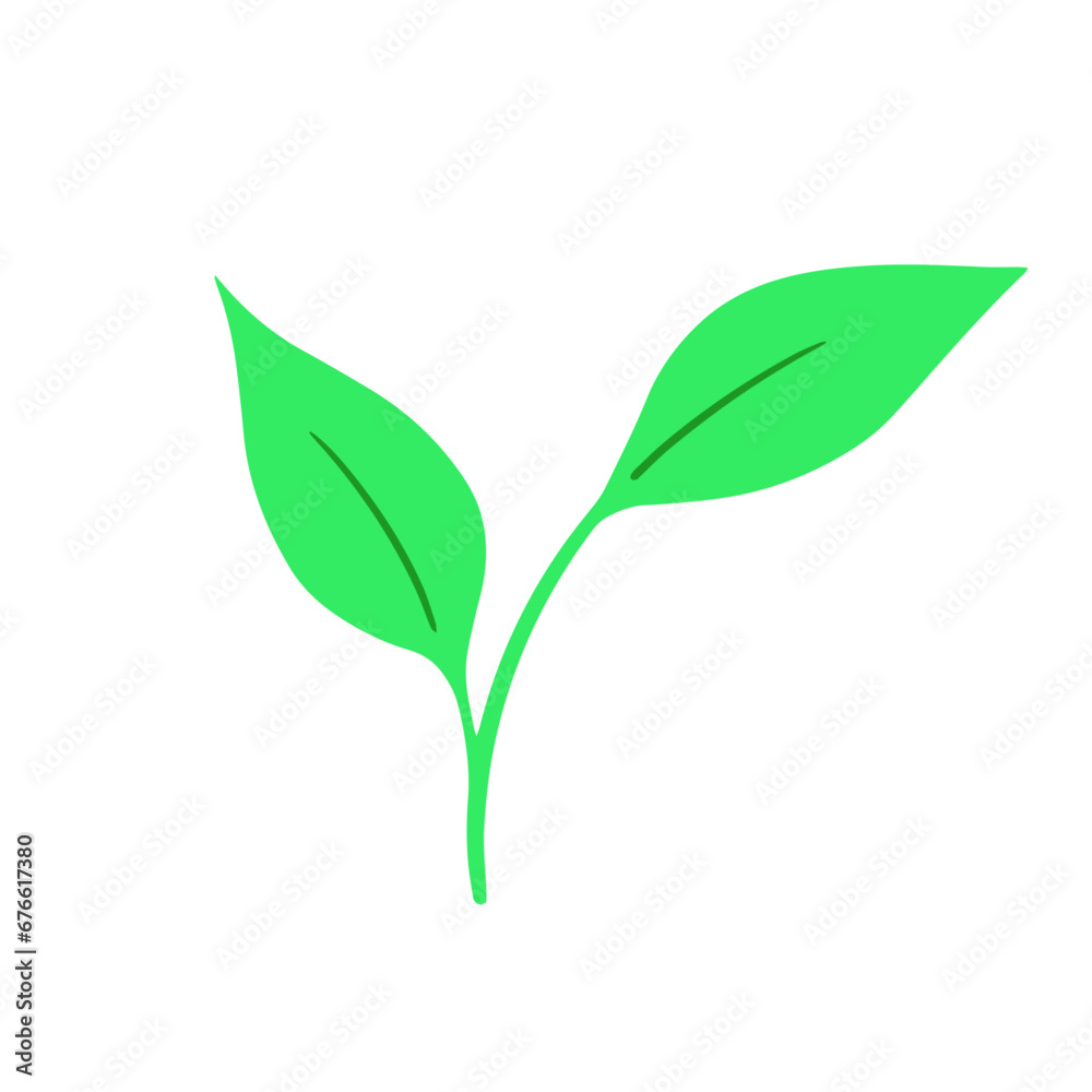 Fototapeta premium Vector leaf nature icon vector illustration template design