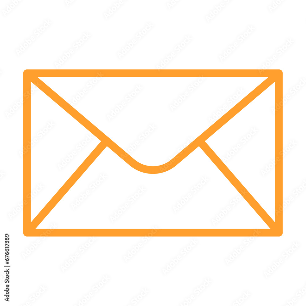 Vector mail icon vector sign letter envelope symbol message send to address illustration - obrazy, fototapety, plakaty 