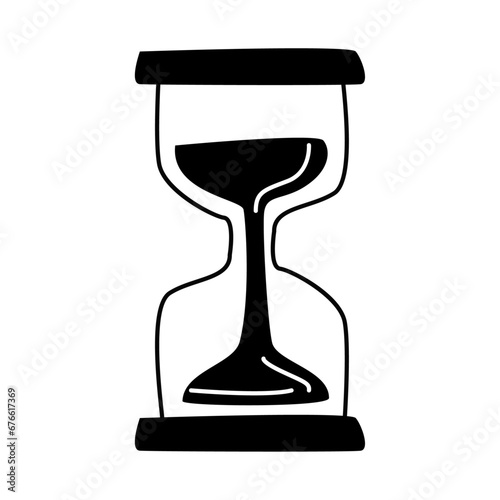 Vector hourglass icon. hourglass timer sand as countdown illustration