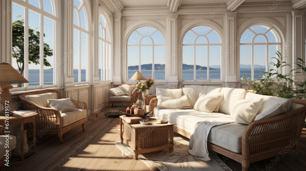 Fototapeta premium Living room home luxurious