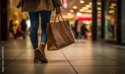 woman carrying shopping bag