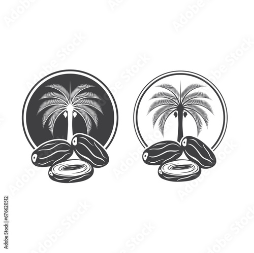 illustration of dates or kurma, a staple food in the Middle East and North Africa.