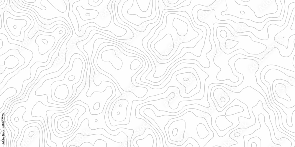 Abstract background with waves Topographic map. Geographic mountain relief. Abstract lines background. Contour maps. Vector illustration, Topo contour map white background, Topographic contour line.