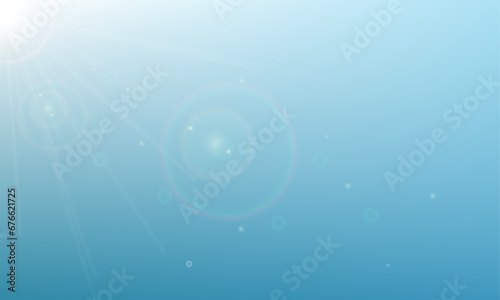 Vector Infinity lens flare symbol with sky