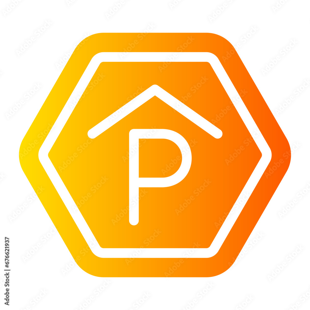 parking Gradient icon