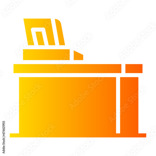 cashier Gradient icon