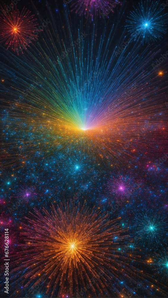 Fototapeta premium behold a breathtaking marvel of chromatic nanotechnology