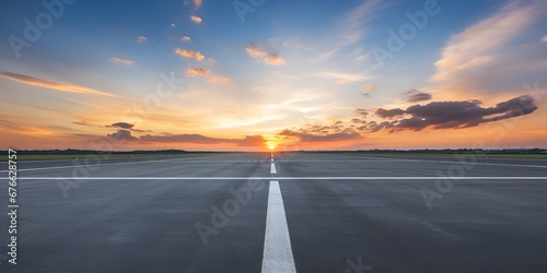 Wide Empty Road, A Spacious Wide Angle View, Perfect for Presentation Backgrounds