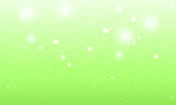 Vector green background with glowing sparkle bokeh