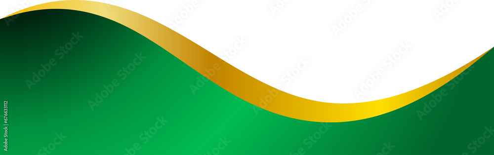 Green and Gold Border Frame Design Element Isolated Vector Green and Gold Border Frame Design Element Isolated Vector