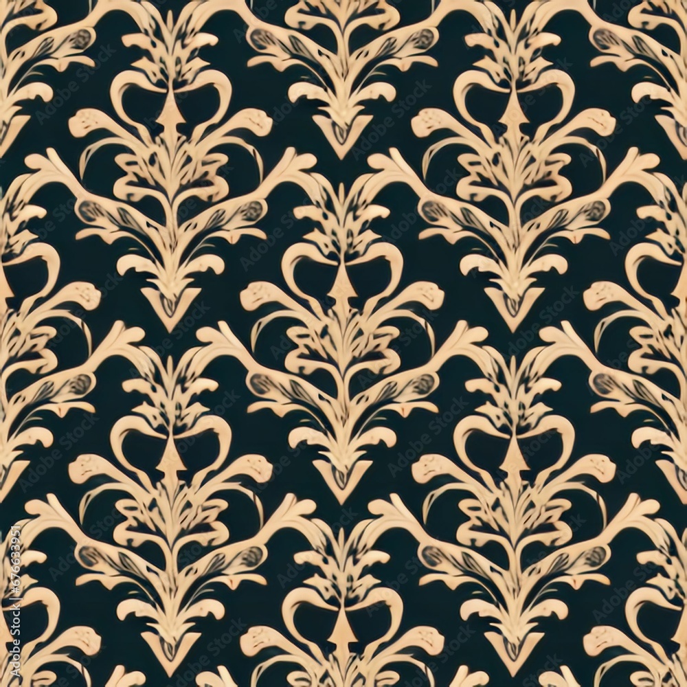 seamless damask pattern seamless damask pattern
