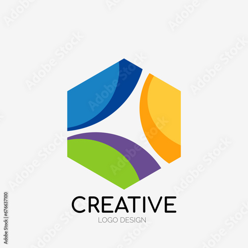 Free Download Modern abstract logo design. Geometric vector art. Clean overlapping lines and abstract shapes. Perfect for modern brand - GFXLoad