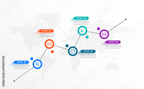 infographic strategy path layout track and reach business goal