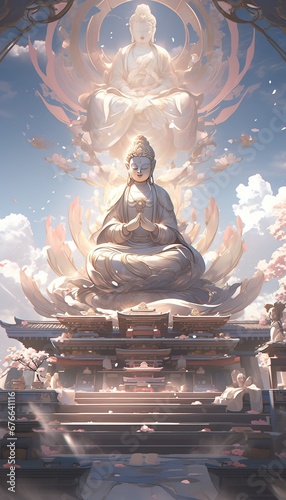 illustration of vairochana buddha