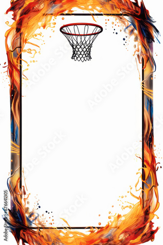 Basketball frame border.  photo
