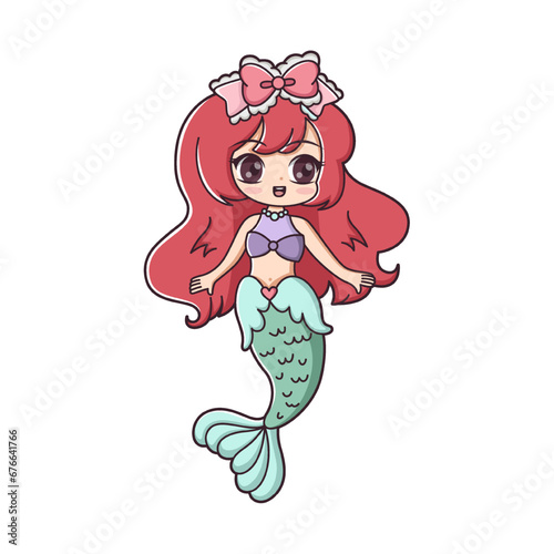 Chibi Anime Character Design Illustration