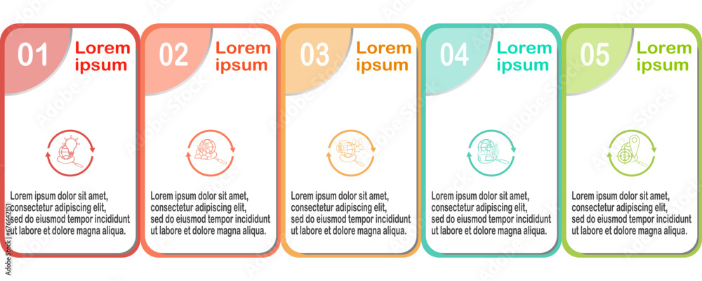Infographic label design template with icons options or steps. Can be used for process diagram, presentations, workflow layout, banner, flow chart.Vector illustration.