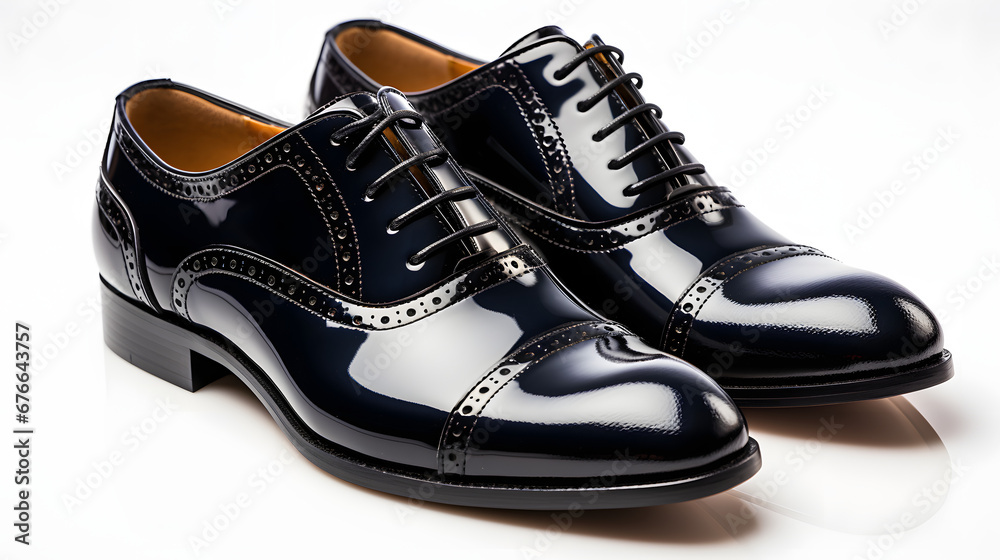 black Oxfords shoes isolated on white black Oxfords shoes isolated on white