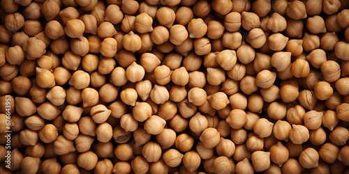 Background of dry chickpeas of lamb or turkish peas ,Chickpeas grain texture ,Split Chickpeas with generative ai

