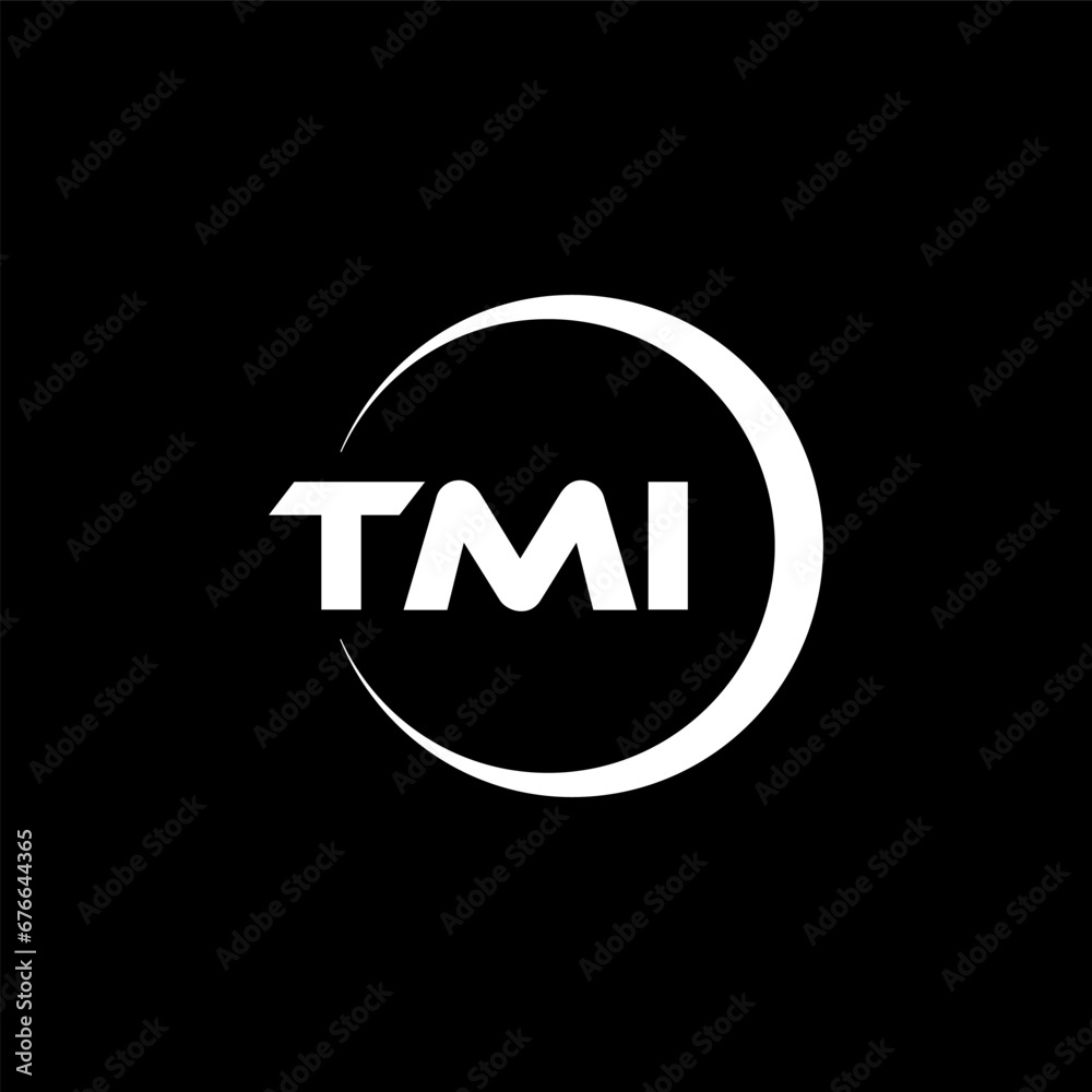 TMI letter logo design with black background in illustrator, cube logo, vector logo, modern alphabet font overlap style. calligraphy designs for logo, Poster, Invitation, etc. TMI letter logo design with black background in illustrator, cube logo, vector logo, modern alphabet font overlap style. calligraphy designs for logo, Poster, Invitation, etc.