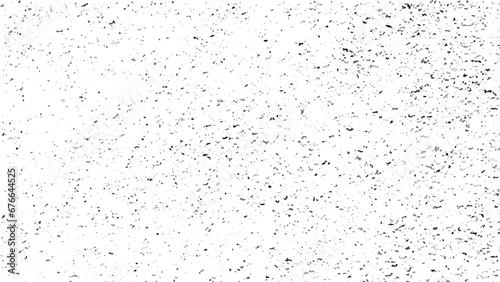 Black grainy texture isolated on white background. Dust overlay. Dark noise granules. Vector design.