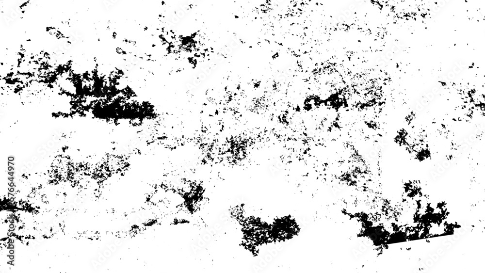 Abstract background. Monochrome texture. Graffiti paint splatter pattern in black over white. 