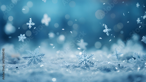 christmas background with snowflakes