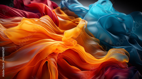 orange and blue HD 8K wallpaper Stock Photographic Image 