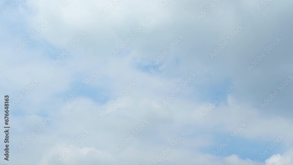Timelapse of beautiful blue sky and white cloud with 4k resolution. The environment in the natural world. Timelapse of beautiful blue sky and white cloud with 4k resolution. The environment in the natural world.
