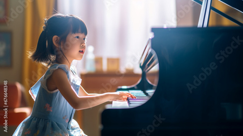 ピアノを弾く子供 photo