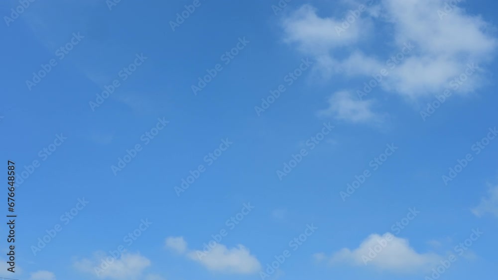 Timelapse of beautiful blue sky and white cloud with 4k resolution. The environment in the natural world. Timelapse of beautiful blue sky and white cloud with 4k resolution. The environment in the natural world.