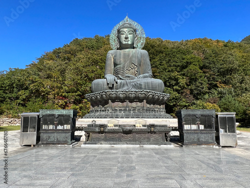Obraz na płótnie Budha statue at Seoraksan national park w salonie