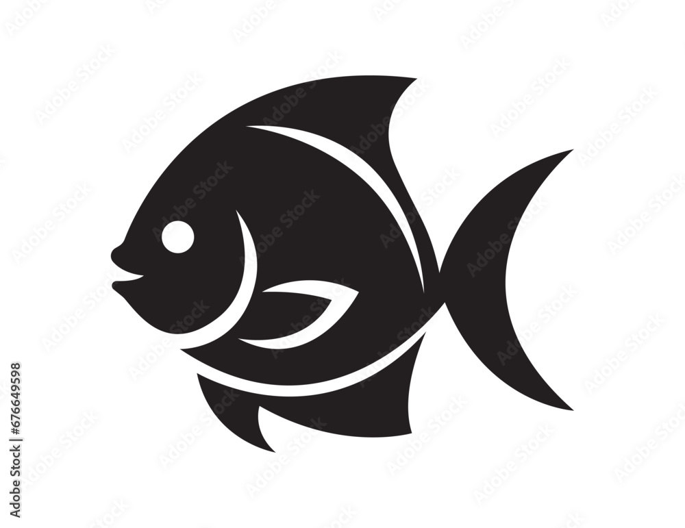 Fototapeta premium Moonfish Fish Vector