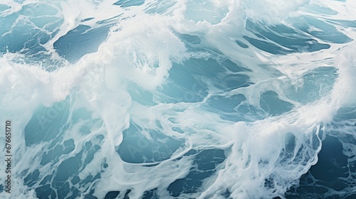 The ebb and flow of waves sculpt a timeless and wavy texture upon the shore.