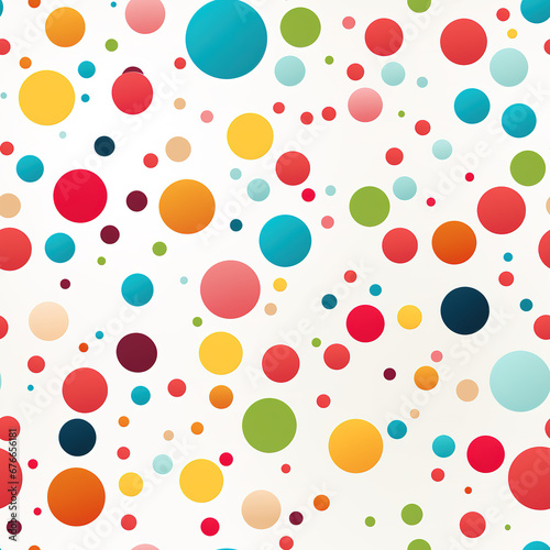 Colorful dots abstract repeat pattern