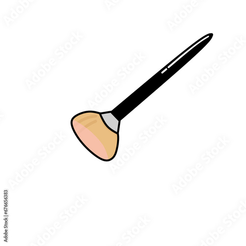 Illustration of a make up brush 