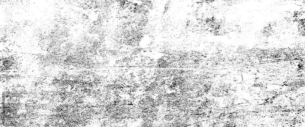 Vector scratch grunge urban background, Black and white grunge seamless texture, subtle grain texture overlay,  Transparent background.