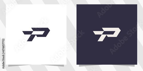 letter tp pt logo design photo