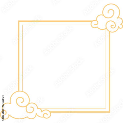 Lunar Cloud Line Frame