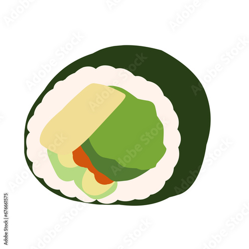 Bibimbab Korean Cuisine Illustration