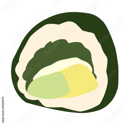 Bibimbap Korean Meal Illustration