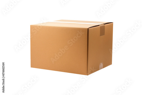Cardboard box isolated on white background with clipping path © twilight mist