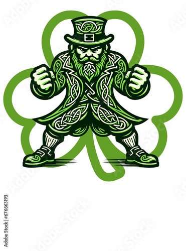 leprechaun Irish Clover