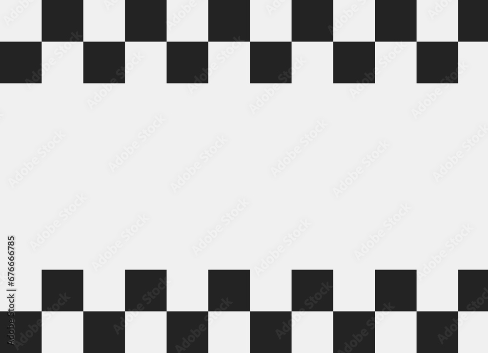 chess pattern or textures border with top and bottom. Suitable for background texture and pattern. chess pattern or textures border with top and bottom. Suitable for background texture and pattern.