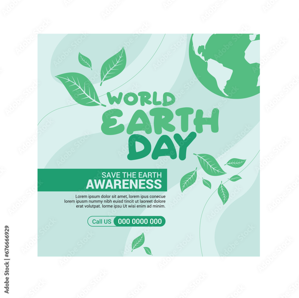 World Earth Day Campaign Banner 