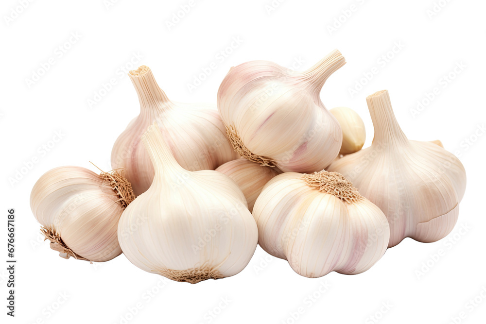 Garlic isolated on a white background Garlic isolated on a white background