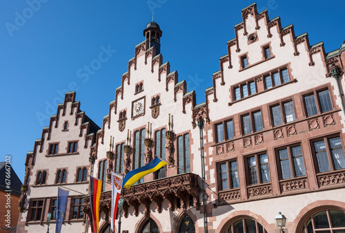 The Frankfurt City Hall, the Roemer, on a sunny day photo