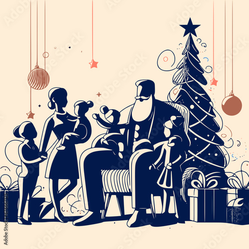 Holiday at Home: Family Christmas Celebration , Santa Claus gifts