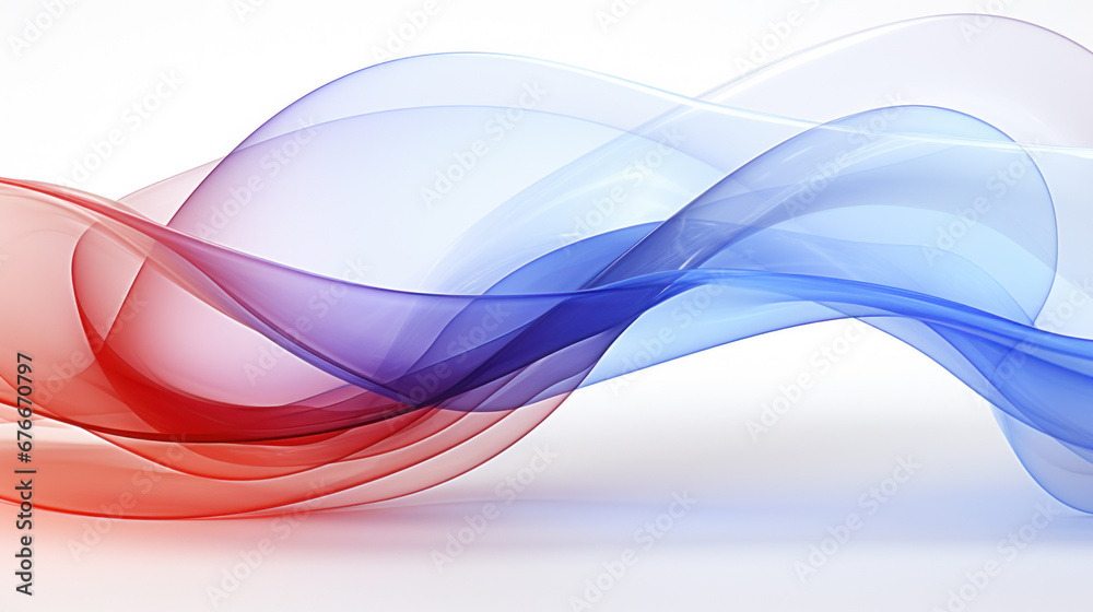 Naklejka premium Cool Toned Abstract Flowing Shapes