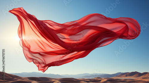 red scarf HD 8K wallpaper Stock Photographic Image 